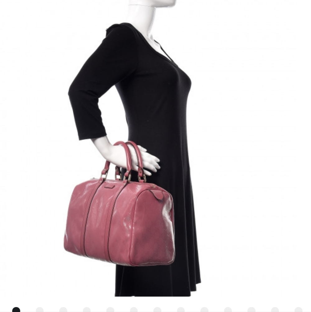 GUCCI Imprime Monogram Medium Joy Boston Rose